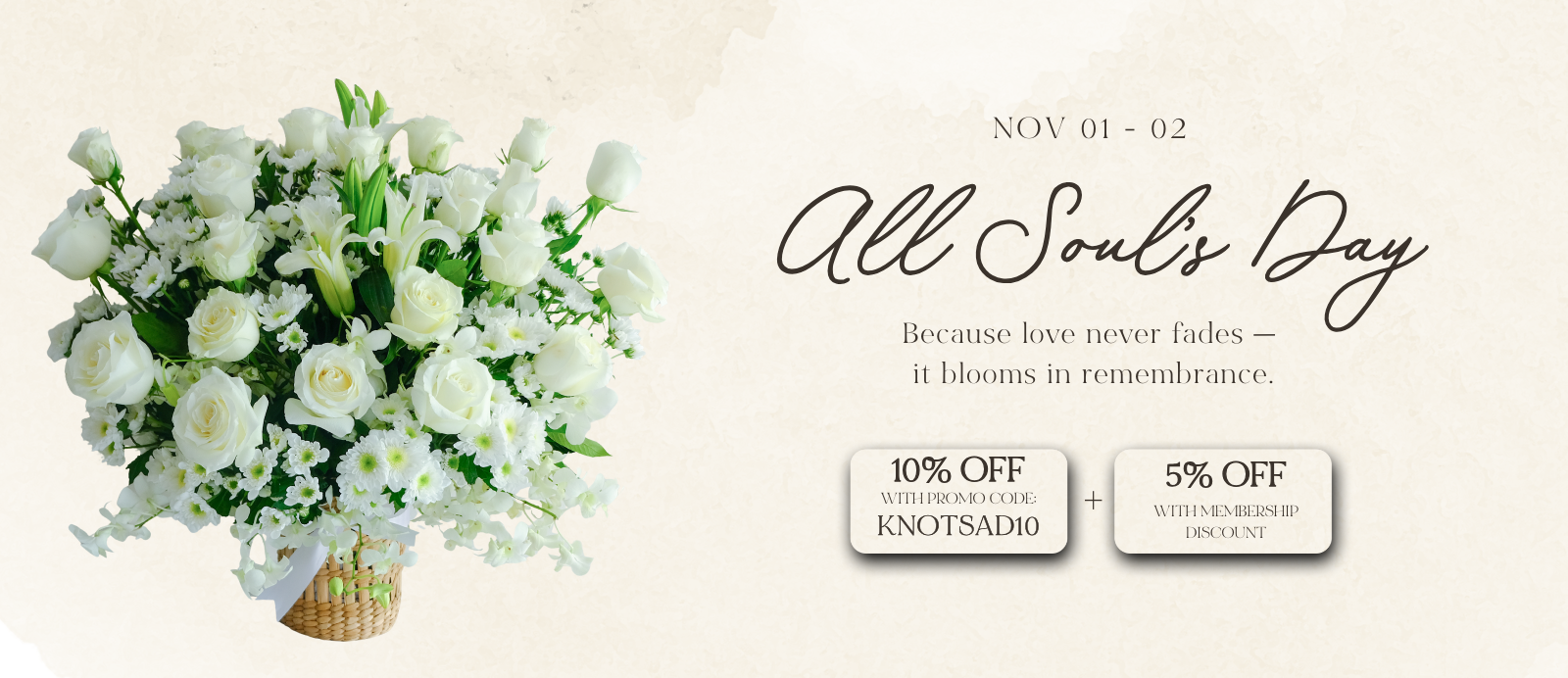 All Souls Day Flower Sale