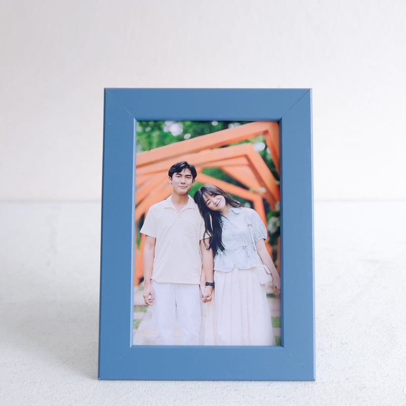 Blue Grey Photo Frame 10x15 *Free Photo Printing