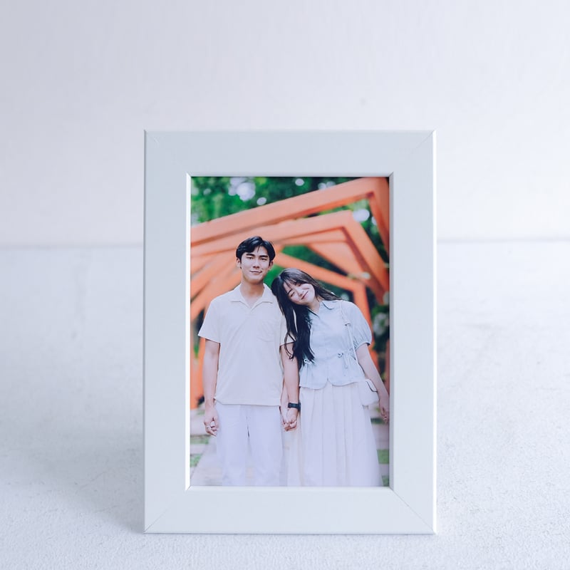White Photo Frame 10x15 *Free Photo Printing