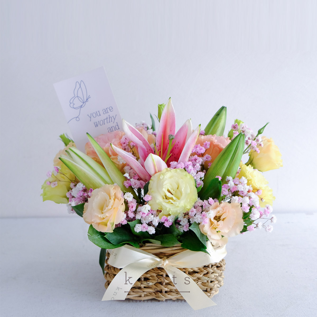 Graceful Promise (Pink Lily Affirmation Arrangement) 