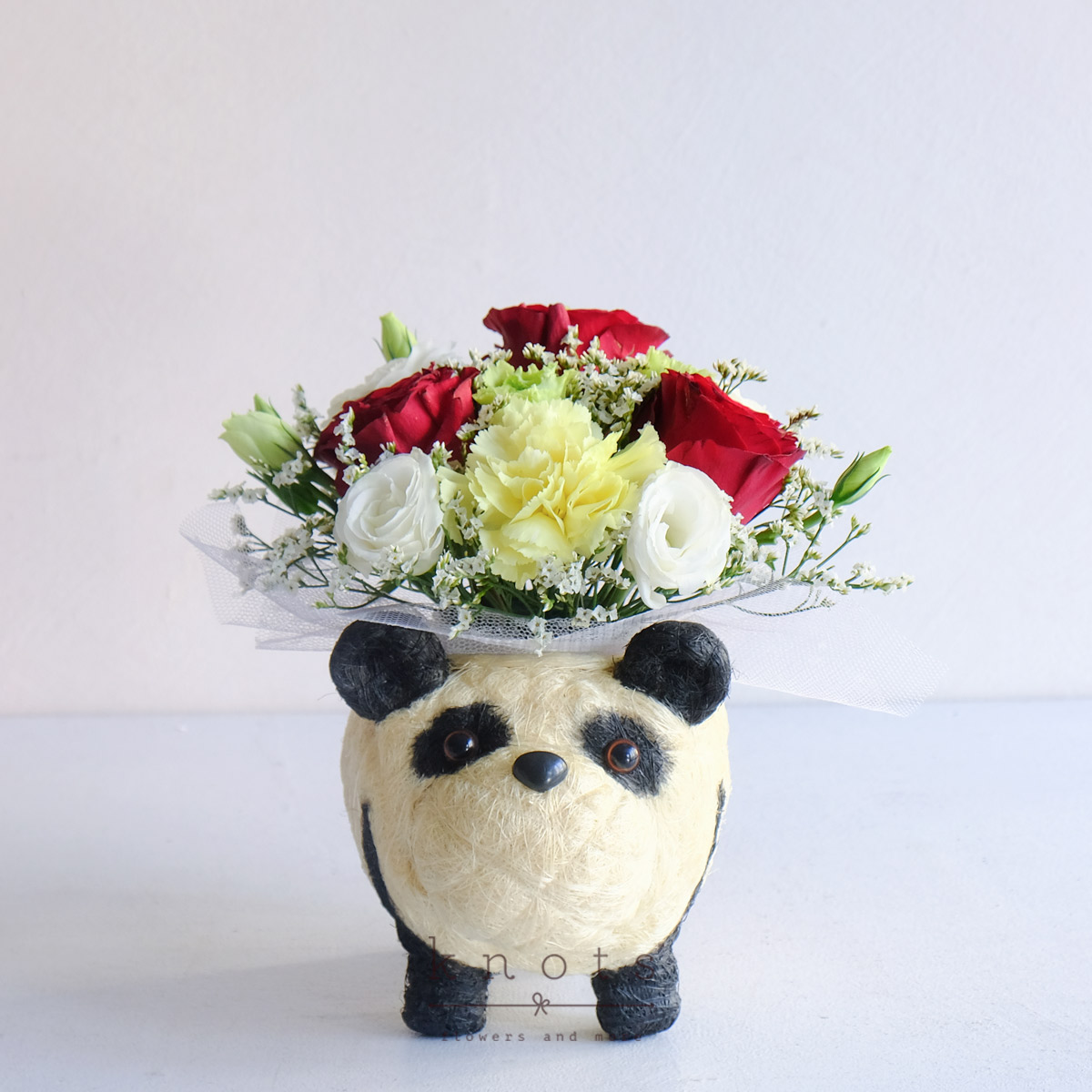 Rosy Bear (Red Roses Arrangement)