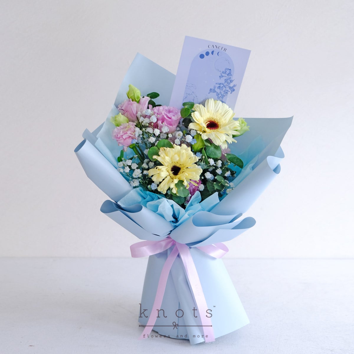 Crescent Bloom Cancer (White Gerbera Bouquet)