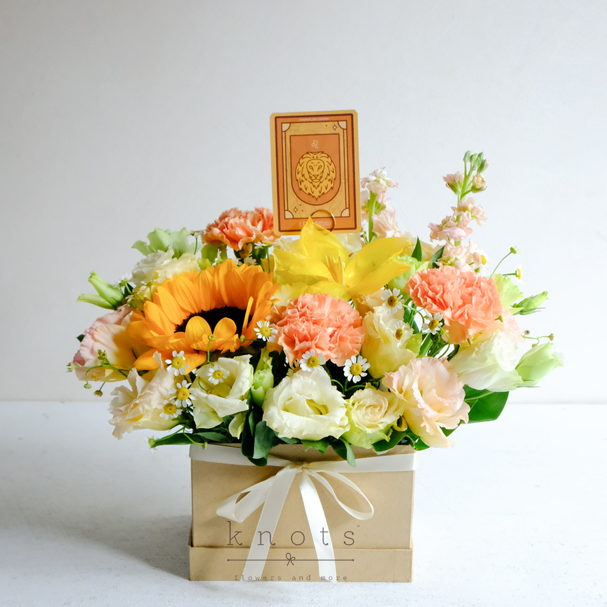 Leo Solstice (Mixed Flower Box Arrangement)