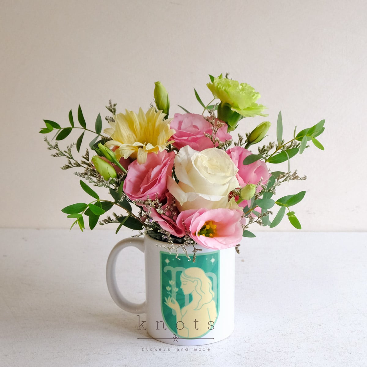 Cup of Joy (Virgo Mixed flower Mug Arrangement)