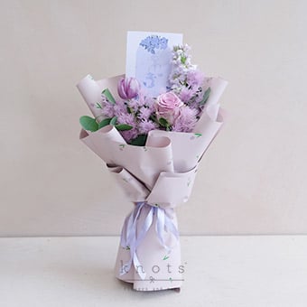 Astraea Libra (Purple Blooms Bouquet)