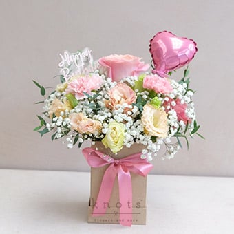 It’s Your Birthday (Pink Rose Boxed Arrangement)