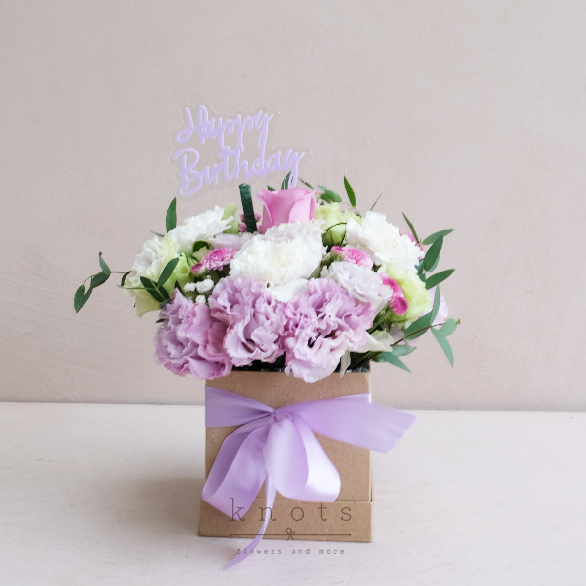 Decadence (Purple Rose Birthday Arrangement)