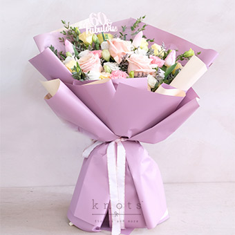 60 & Fabulous (Roses & Tulips Birthday Bouquet)