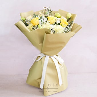 50 & Fabulous (Yellow Roses Birthday Bouquet)
