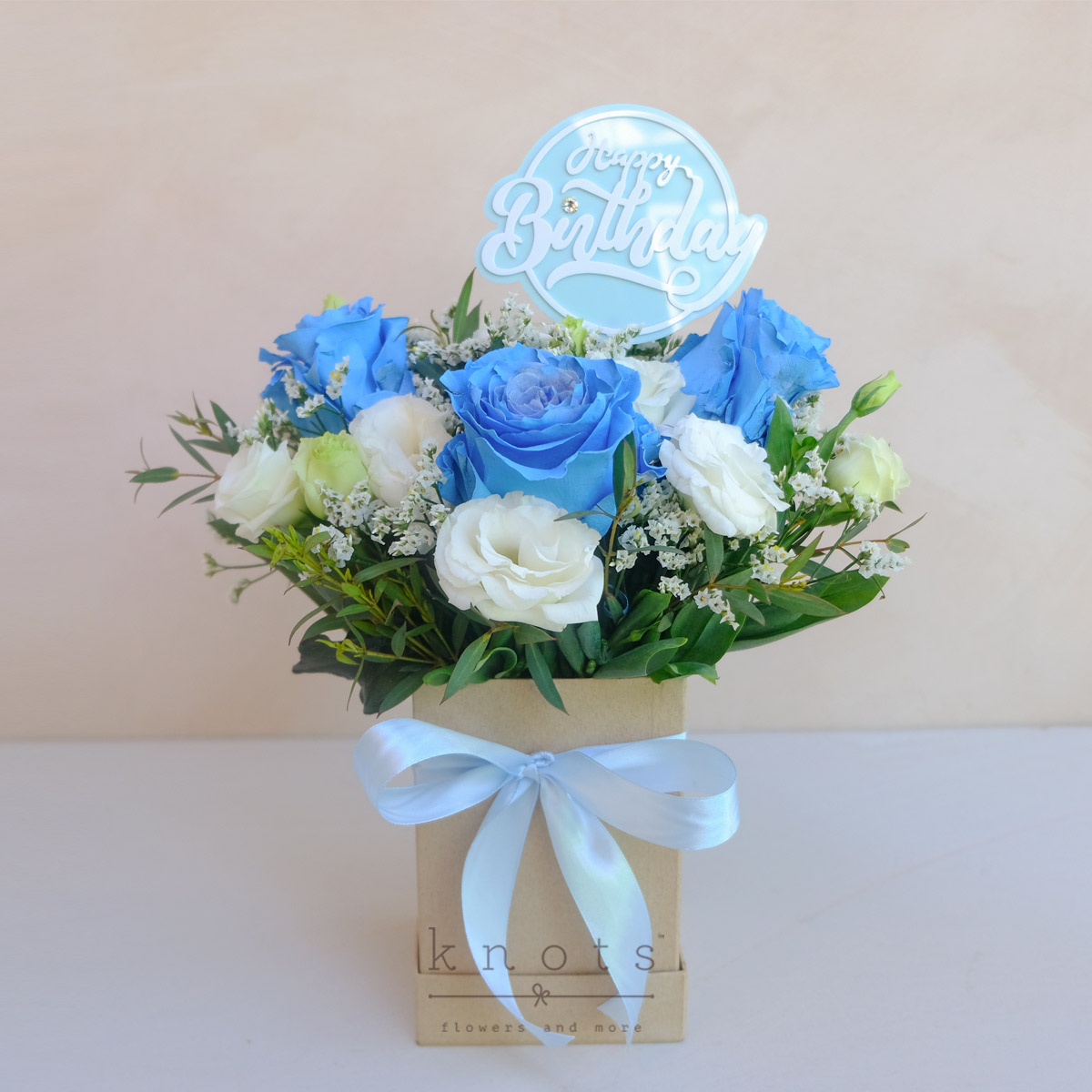 Life Of The Party (Blue Ecuadorian Roses Arrangement)