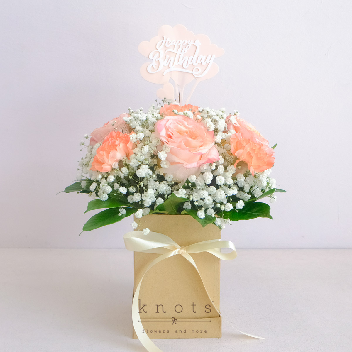 Keepsakes & Well Wishes (Ecuadorian Roses Boxed Arrangment)