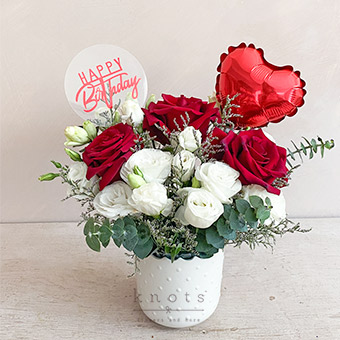Love Swells (Ecuadorian Red Roses Birthday Arrangement)
