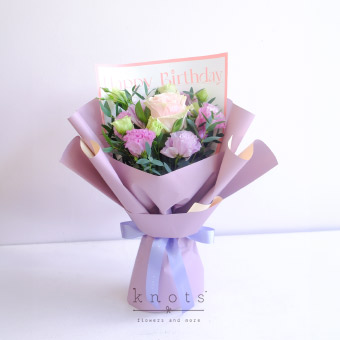 Millie (Pink Ecuadorian Rose Birthday Bouquet)