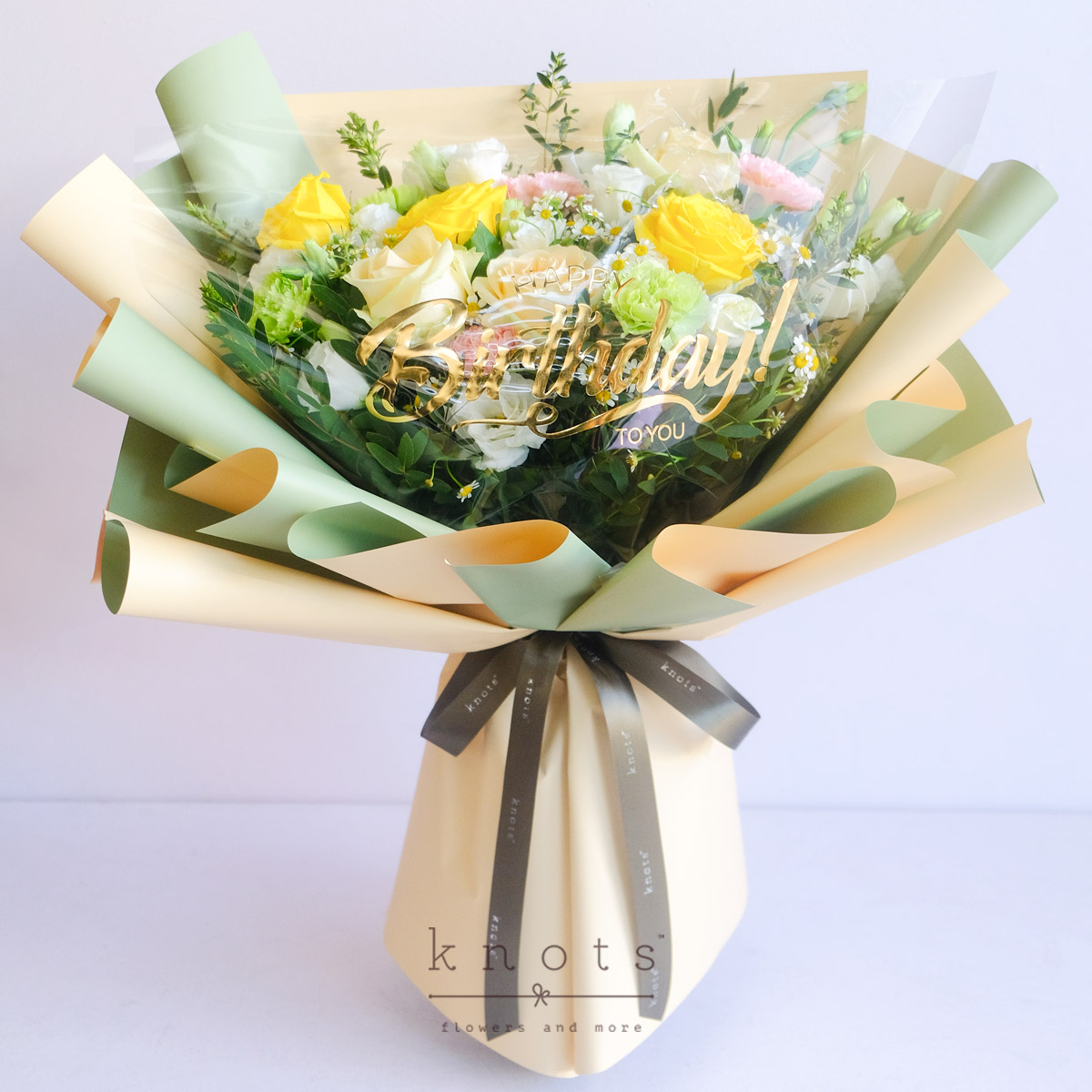 Festive Florals (Rose and Carnation Birthday Bouquet)