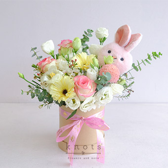 Hopper Birthday (Rose, Gerbera, and Tulips Birthday Arrangement)