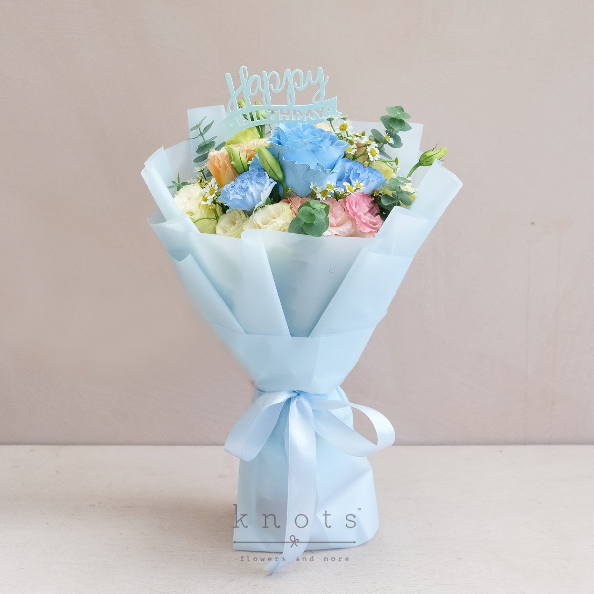 Midnight Shindigs (Blue Ecuadorian Rose Bday Bouquet)