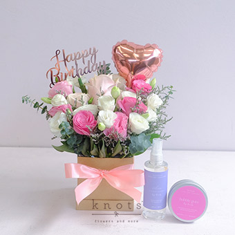 Wishes from the Heart (Birthday Arrangement Gift Bundle)
