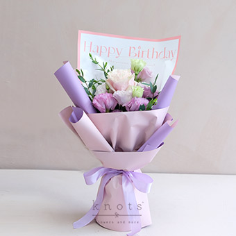 Millie (Pink Ecuadorian Rose Birthday Bouquet)
