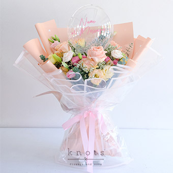 It’s Your Day (Peach Ecuadorian Roses Bouquet)