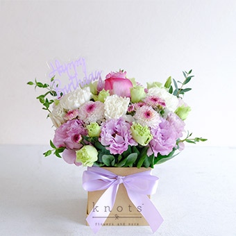 Decadence (Purple Rose Birthday Arrangement)