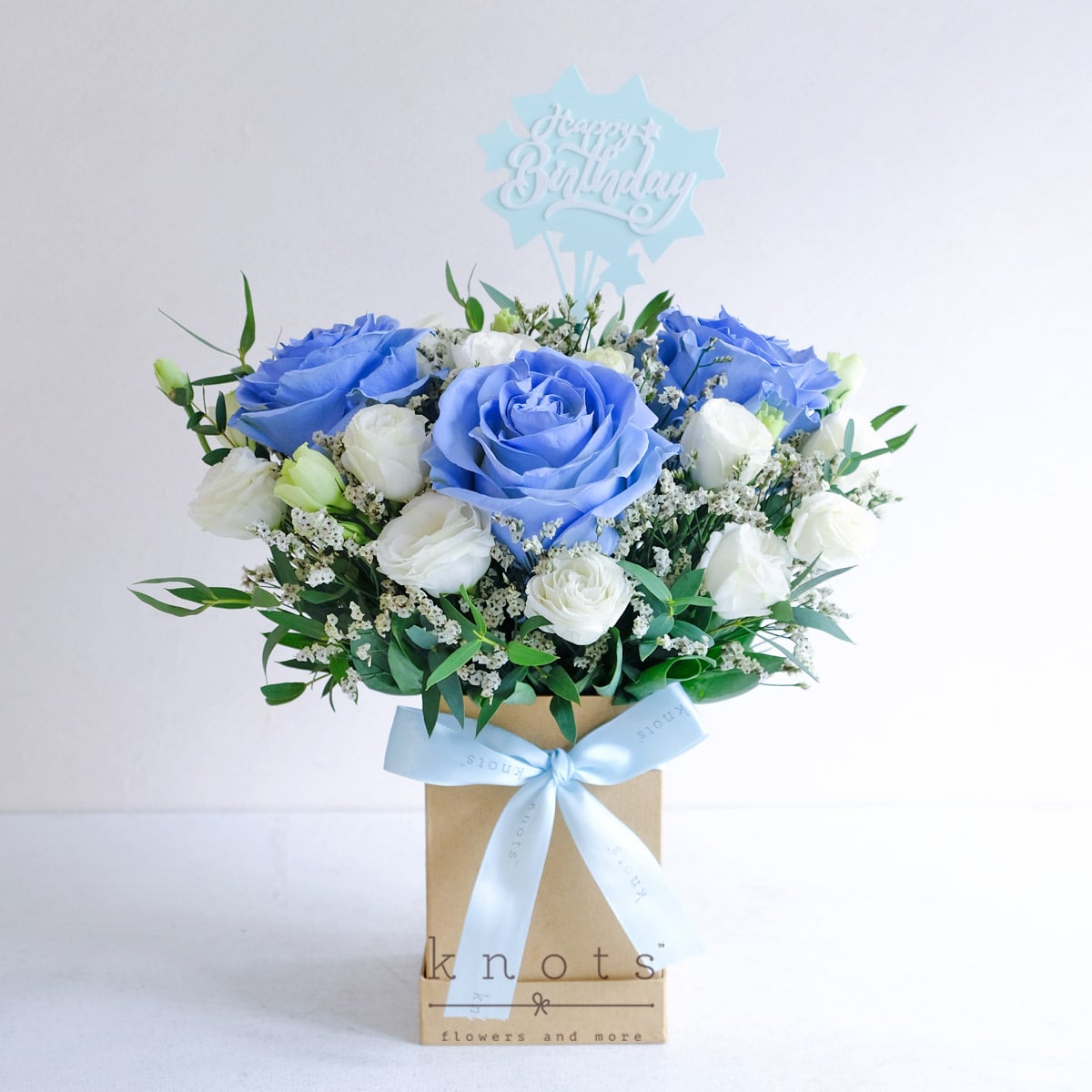 Life Of The Party (Blue Ecuadorian Roses Arrangement)