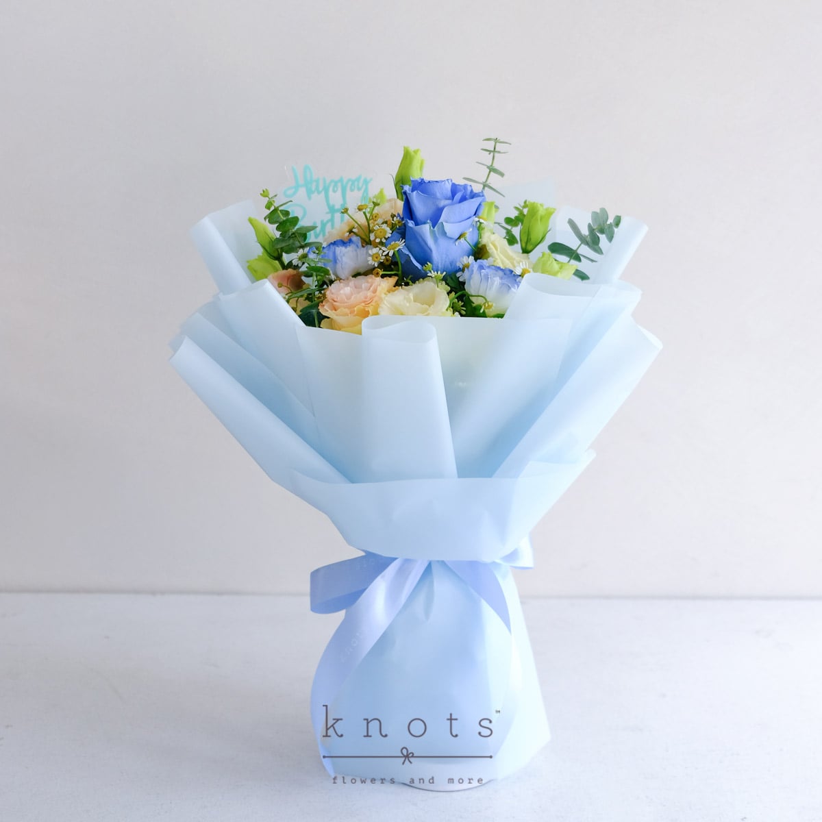 Midnight Shindigs (Blue Ecuadorian Rose Bday Bouquet)
