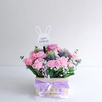 Flower Patch (Purple Rose Birthday Arrangement)