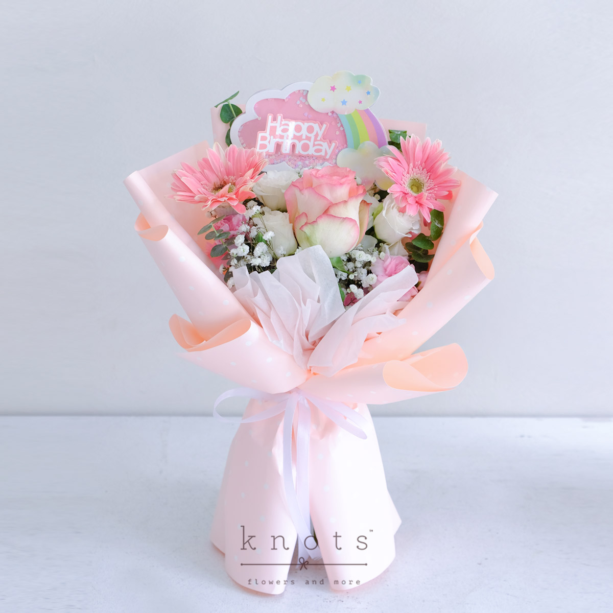 Blush Serenade (Rose and Gerbera Bouquet)
