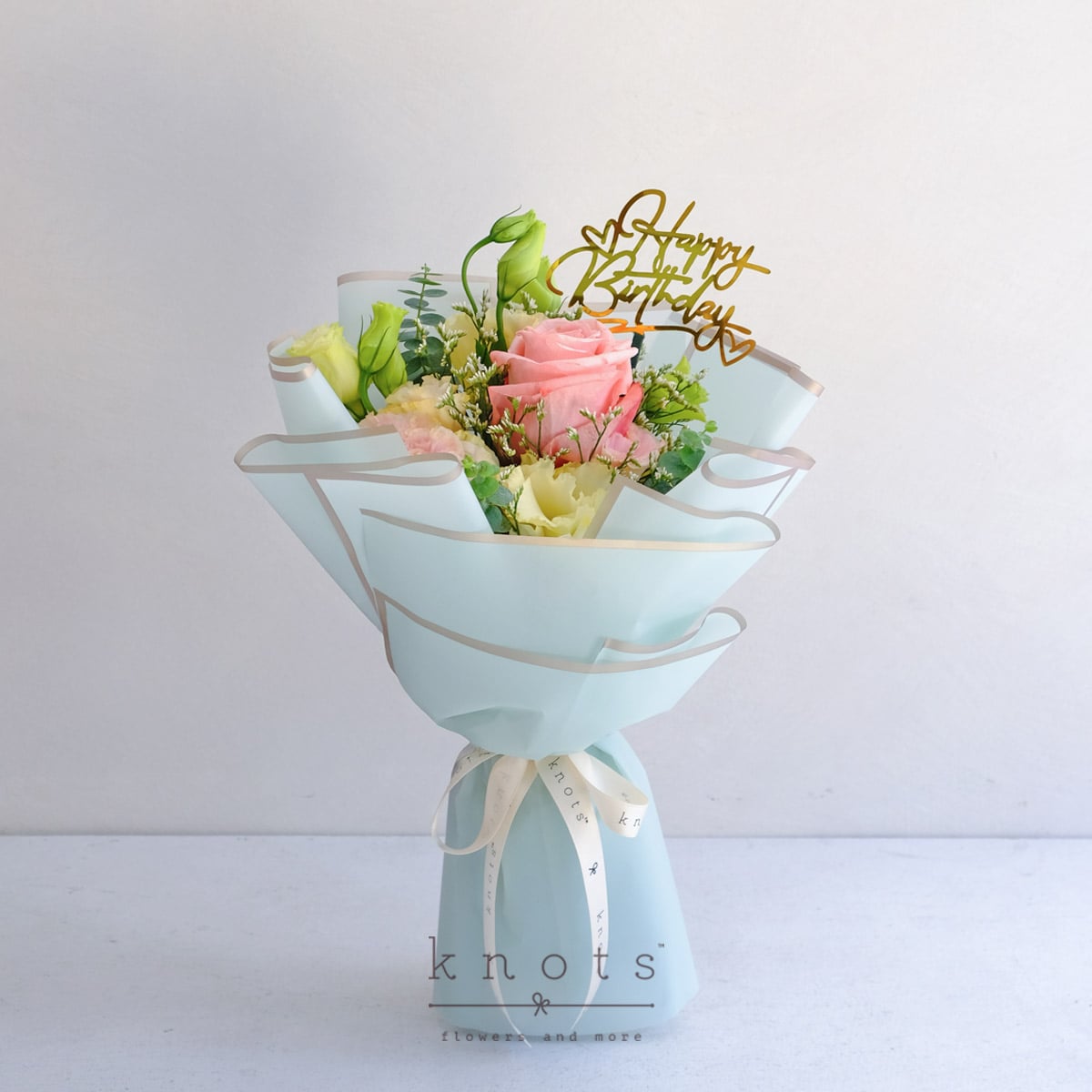 Birthday Charm (Pink Ecuadorian Rose Birthday Bouquet)