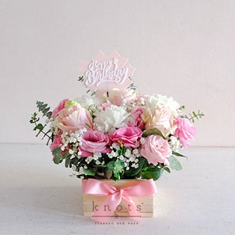 Pink Birthday (Pink Ecuadorian Roses Arrangement)