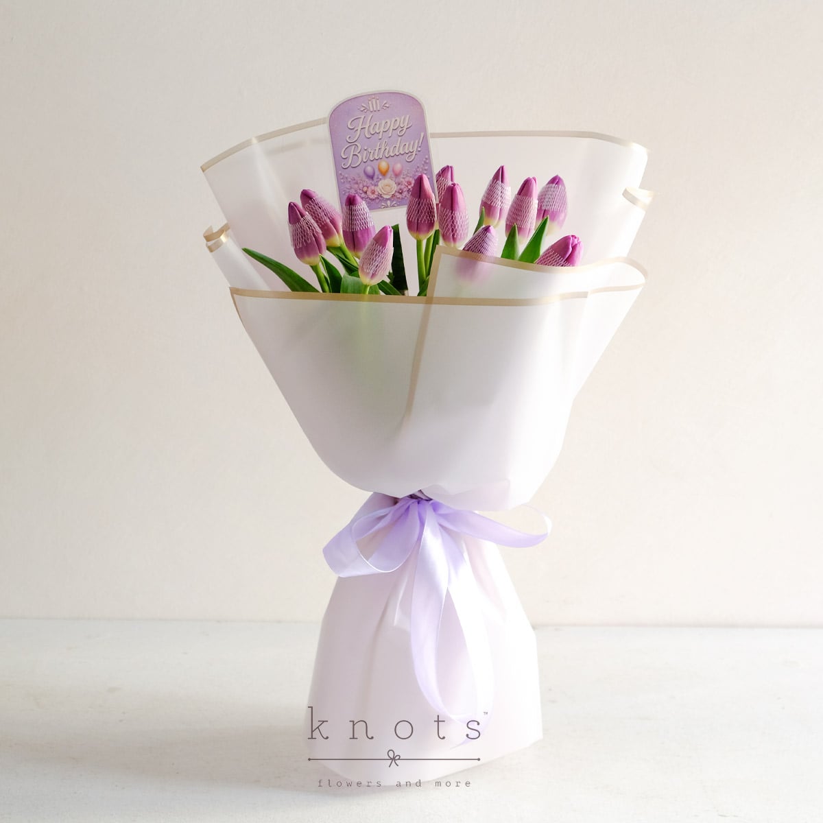 Petal Celebration (Purple Tulips Bouquet)