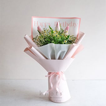 Pink Tulips Bouquet