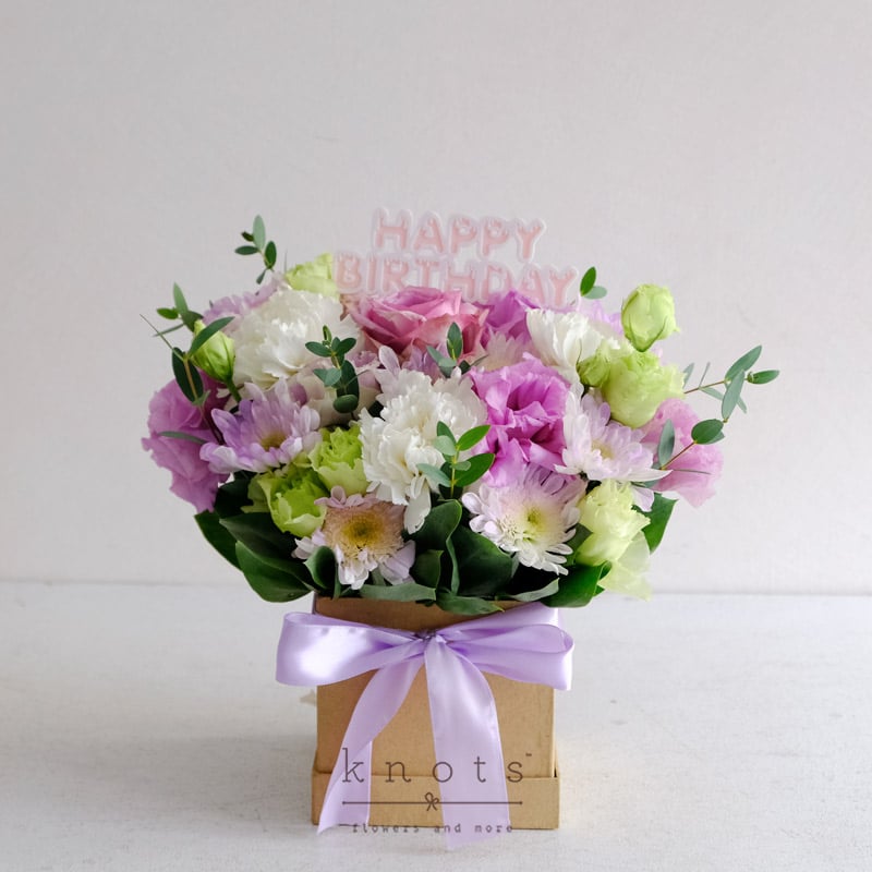 Decadence (Purple Rose Birthday Arrangement)