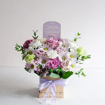 Decadence (Purple Rose Birthday Arrangement)