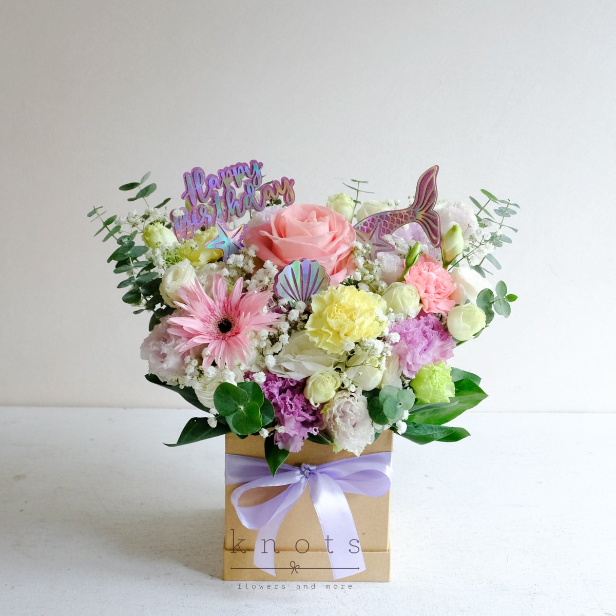 Mer-mazing Birthday (Mixed Flowers Birthday Arrangement)