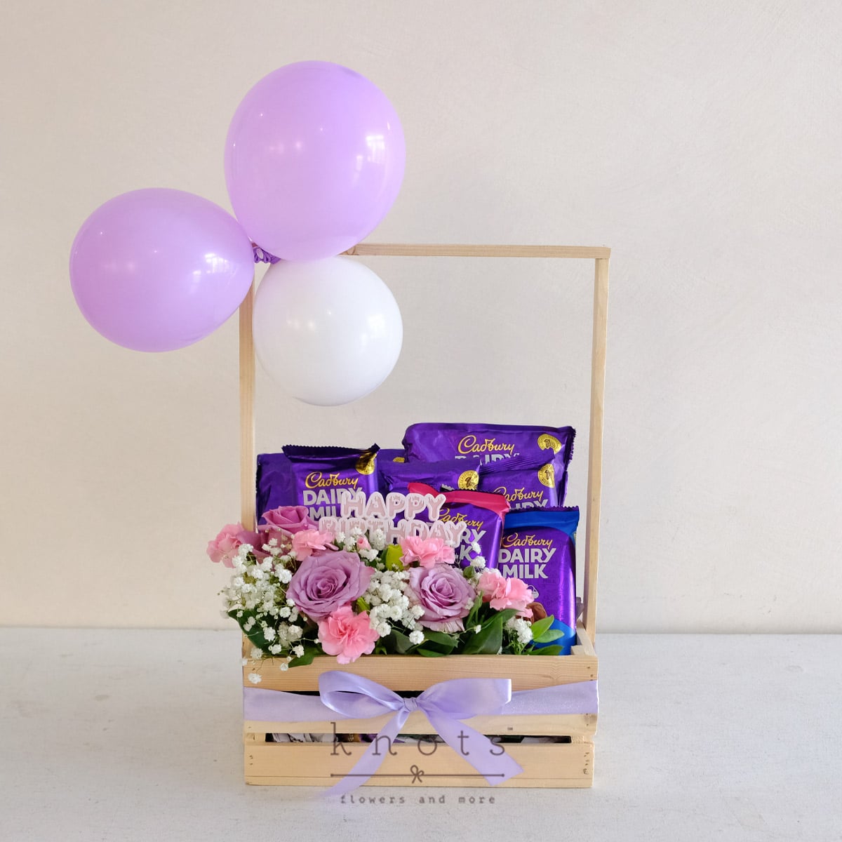 Purple Wishes (Flowers and Chocolates)