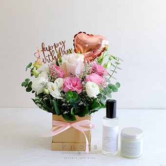 Wishes from the Heart (Birthday Arrangement Gift Bundle)