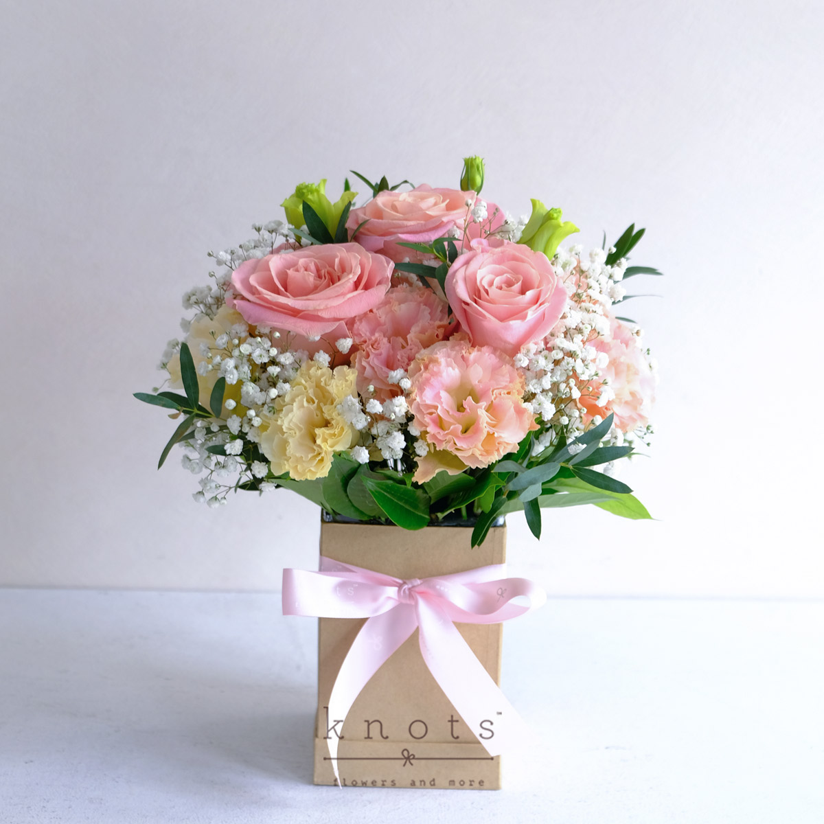 Exquisite Loveliness (Pink Ecuadorian Roses Box Arrangement)
