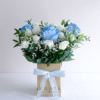 Good Faith (Blue Ecuadorian Rose Arrangement)
