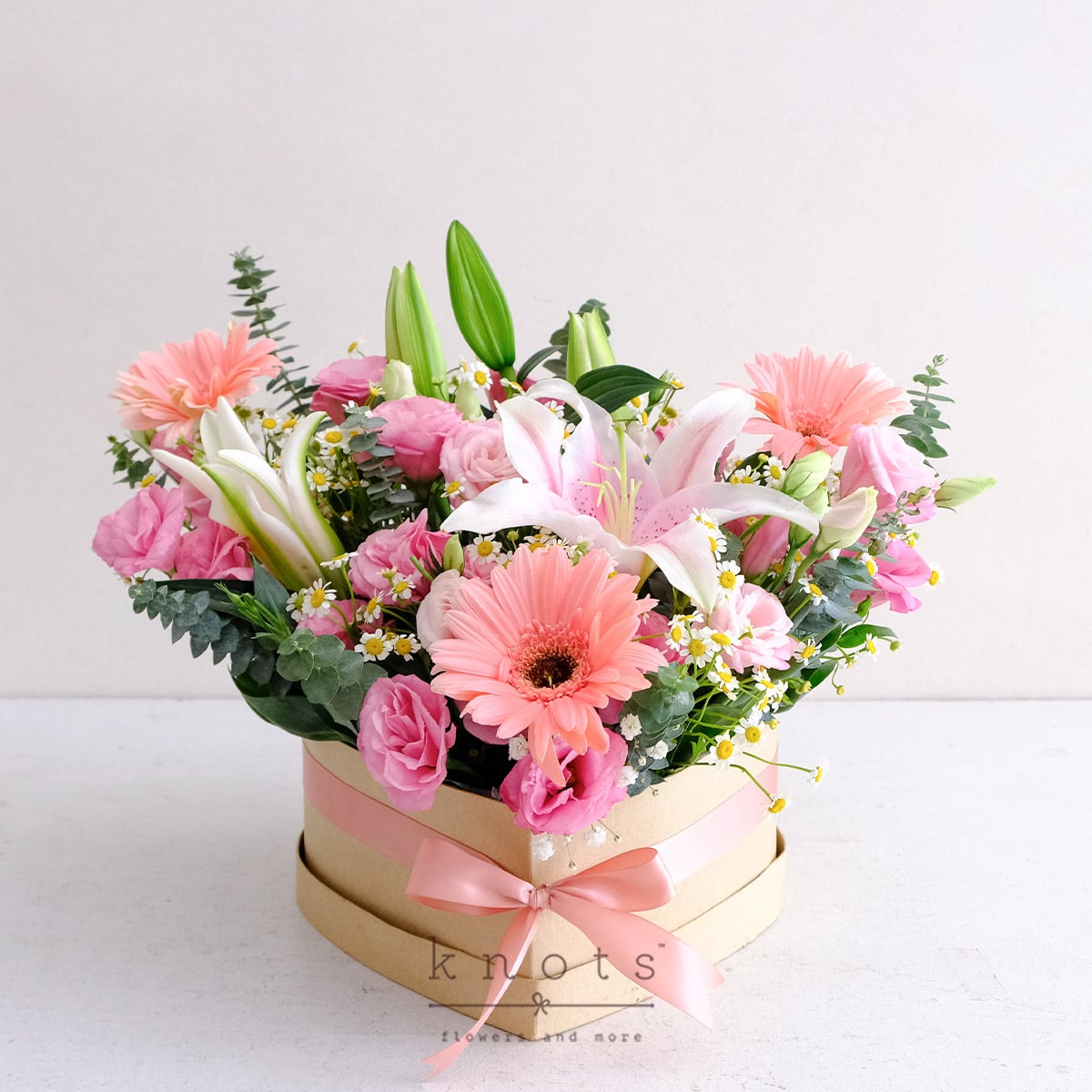 Love & Bright (Pink Lily and Gerbera Arrangement)