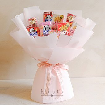 The Sweeter Side (Chocolate & Snacks Bouquet)