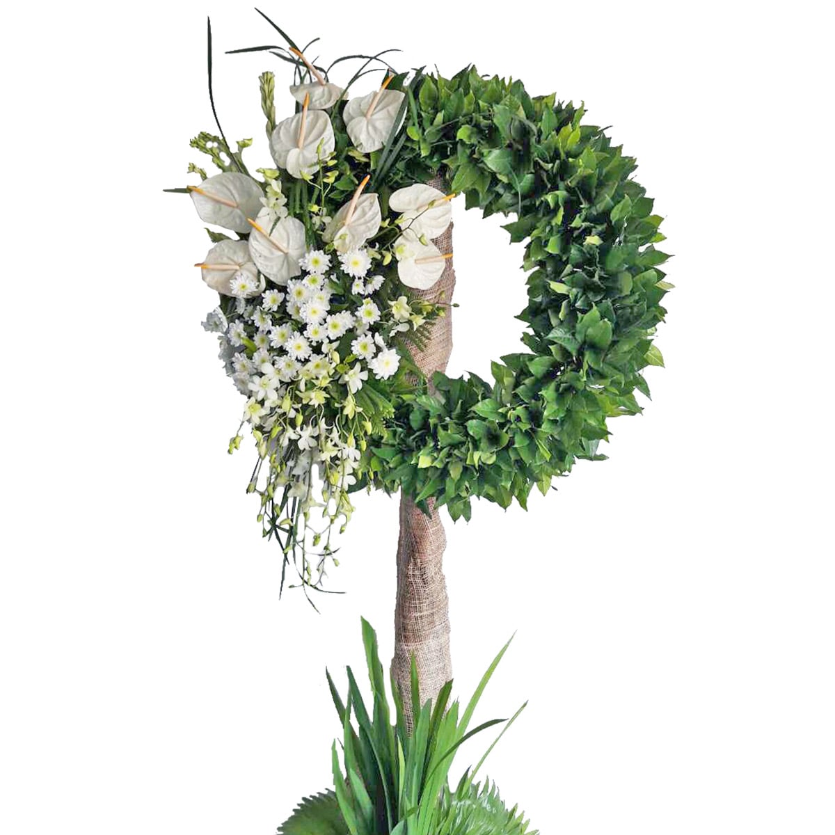 Peace and Love (Condolence Flower Wreath)