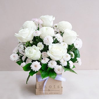 Gentle Goodbyes (Sympathy Flower Boxed Arrangement)