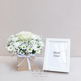 Memories Remain (Sympathy Flower & Photo Frame)