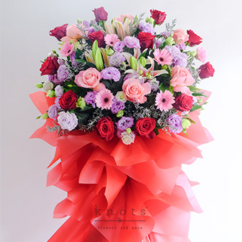 Blooms of Devotion (Congratulatory Flower Stand)