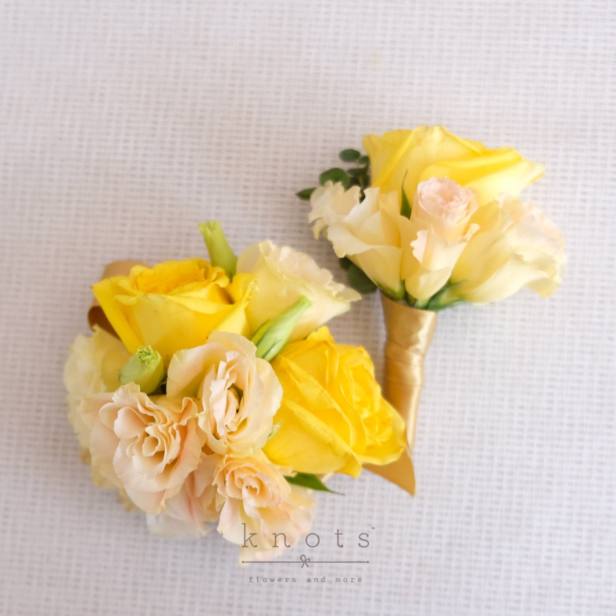 Sandra (Yellow Rose Corsage and Boutonniere)