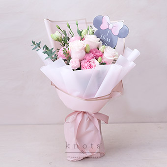 Daring Bold (Pink Ecuadorian Roses Bouquet)
