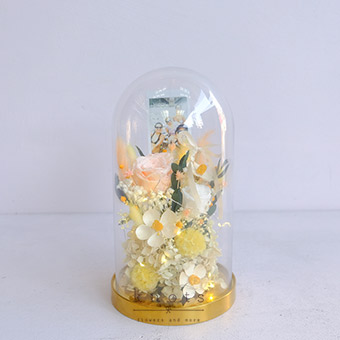Fay Haven (Preserved and Dried Flower Dome Arrangement)