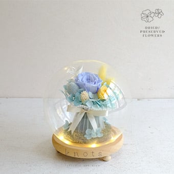 Eternal Azure (Preserve and Dried Dome Arrangement)