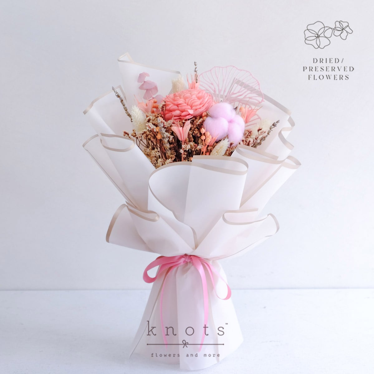 Pink Cotton Dream (Dried Bouquet)